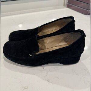 Anyi Lu Loafers Black Suede Size EU 38.5 Women's US 8.5